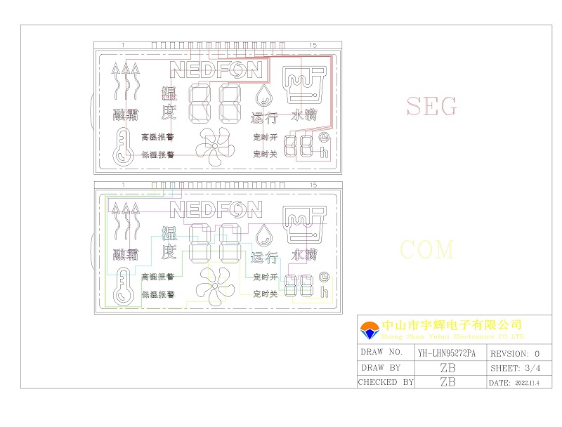 除湿机LCD液晶屏
