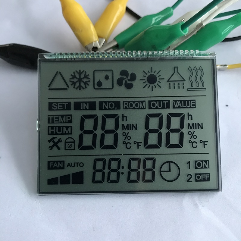 广东中山工厂生产销售空调热泵温控器线控器TN半透LCD液晶显示段码屏